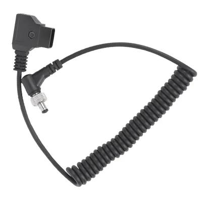 Obrázek produktu pro Konektor D-TAP na napájecí kabel monitoru s portem DC – černý plastový napájecí kabel s pružinou a aretací