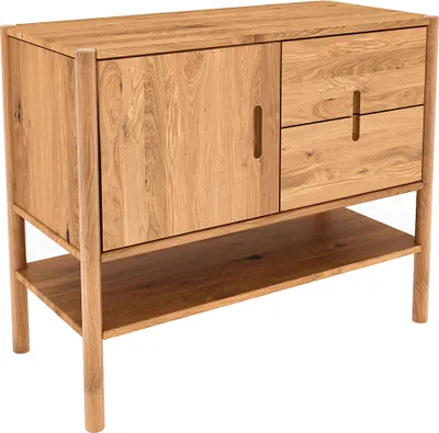 Produktbild von Kommode 97 cm breit, Eiche massiv geölt, PORI-165