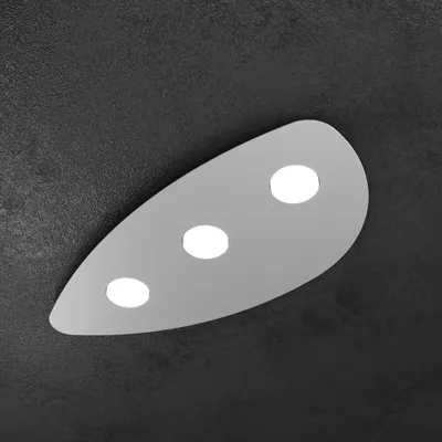 Zdjęcie produktu dla Shape Metal Grey 3-Light Gx53 Nowoczesna lampa sufitowa