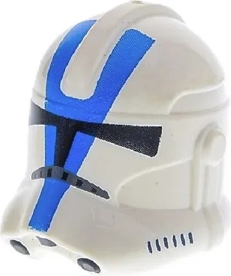 Produktbild von 1x Lego Helm Minifigur Star Wars weiß blau Clone Trooper Legion sw0445 11217pb01