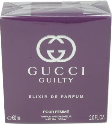 Obrázok produktu pre Gucci Guilty Elixir de Parfum, Ženy, 60 ml, Mandle, Bergamot, Fialový, osmant, Ruže, Pačuli, Tonka, Vanilka, Sprej