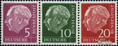 Produktbild von Briefmarken BRD (BR.Deutschland) 1958 Mi W20Y II postfrisch
