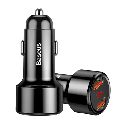 Produktbild von Baseus Magic Series Dual QC - Quick Charge 3.0 2x USB 45W 6A Autoladegerät schwarz (CCMLC20A-01)