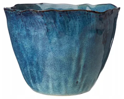 Produktbild von Donika Keramik Übertopf Blau Dekorativ 17x13 cm