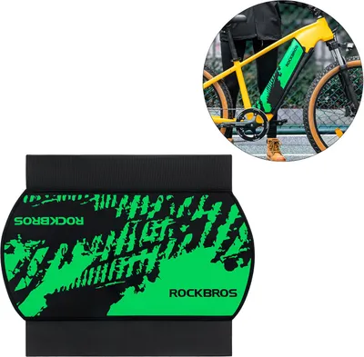Obrázok produktu pre ROCKBROS ochranný kryt batérie na e-bike ochranný kryt batérie na bicykel ochranný kryt batérie, čierny zelený