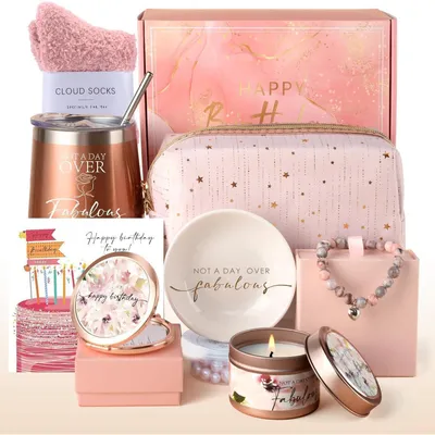 Produktbild von Geburtstag Geschenkset Frauen 9-teilig Rose Gold Not A Day Over Fabulous