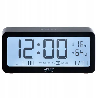 Zdjęcie produktu dla Adler | Alarm Clock | AD 1195b | Alarm function | Black