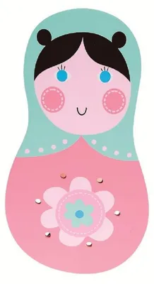 Image de TRÄ PRESENT Lampe murale pour enfants Matriochka