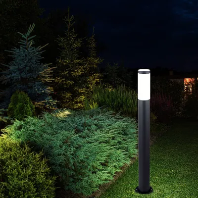 Produktbild von LED Stehleuchte, Edelstahl anthrazit H 80 cm