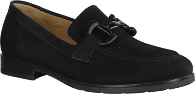Produktbild von Gabor Comfort 32422-47 Damenschuhe, Slipper, Leder, Schwarz, Wechselfußbett - Damenschuhe Bequeme Ballerina / Slipper, Schwarz, leder (samtchevreau), absatzhöhe: 15 mm