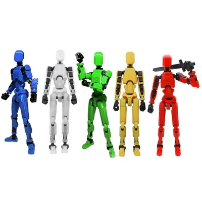Produktbild von 5tlgs Titan 13 Actionfigur, T13 Roboter-Actionfigur, bewegliche Roboter-Action