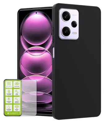 Obrázek produktu pro Pro Xiaomi Poco X5 Pro Redmi Note 12 Pro 5G Silikonové pouzdro + skleněné pouzdro na telefon H9
