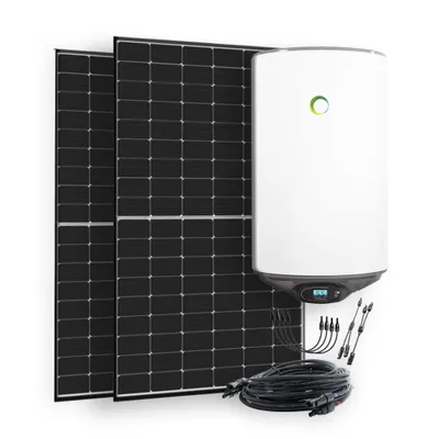 Produktbild von 880W Solaranlage mit 80l Fothermo Boiler zur Warmwasseraufbereitung für Garten und Wohnmobil