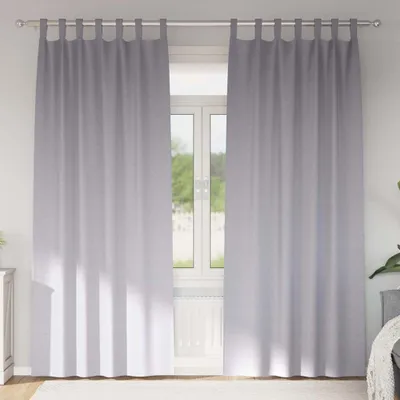 Productafbeelding van Zwart-out Gordijnen met Ringen 2 pcs Metaalgrijs 245 x 140 cm