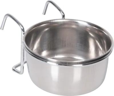Produktbild von Karlie Edelstahlnapf zum Einhängen - Nagetiernapf - S - Edelstahl - Silber -  300 ml - Durchm. 10 cm