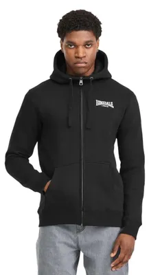 Immagine prodotto di Giacca da uomo con cappuccio e zip regular fit BURRARD Nero/Bianco M Lonsdale