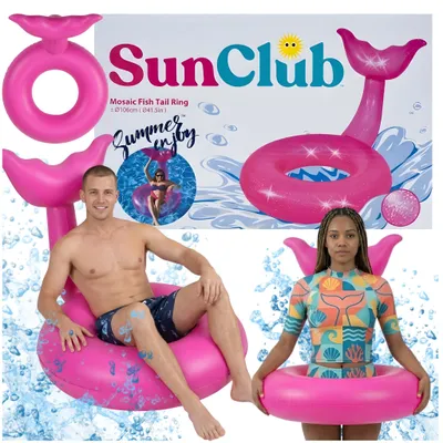 Zdjęcie produktu dla Duże koło dmuchane syrena 106 cm do pływania basen plaża Jilong