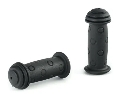 Image de WIDEK poignées junior 100 x 22 mm caoutchouc noir 2 pièces