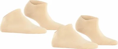 Produktbild von Esprit Damen Sneakersocken 2er Pack - Einfarbig Beige 35-38 (Size 2.5-5 UK)