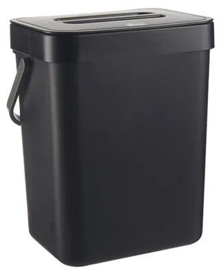 Imagen del producto de Pequeño contenedor de compostaje para la cocina, 3 litros, recipiente para residuos domésticos, con tapa para encimera, ideal para compostar