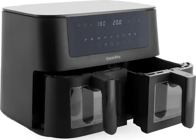 Produktbild von GreenPan Fritteuse Airfryer Dual Double Basket 2 x 4L Fassung mit Sichtfenster