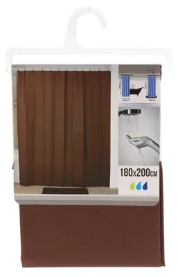Produktbild von Peva duschvorhang 180x200cm - schokolade - Tendance