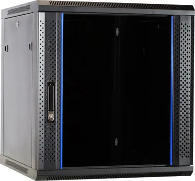 Produktbild von 12 HE Serverschrank, Wandgehäuse mit Glastür, nicht vormontiert (BxTxH) 600 x 600 x 635mm