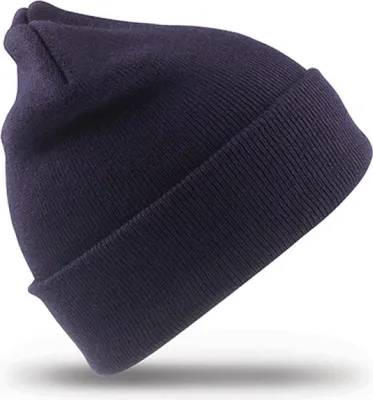 Produktbild von Result Genuine Recycled RC929X | Recycled Woolly Ski Hat 21 x 22 cm - Farbe: Navy - Größe: One Size