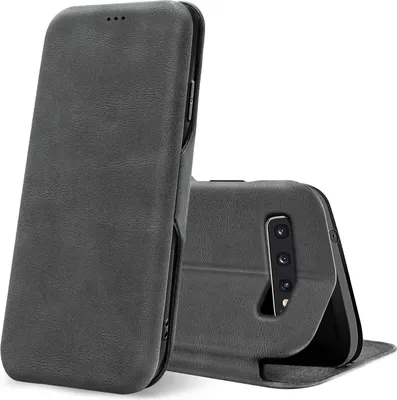Produktbild von Shell Flip Case für Samsung Galaxy S10 Hülle Book Cover Handy Tasche mit Kartenfach Premium Schutzhülle