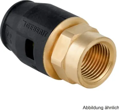 Produktbild von Geberit GE PushFit, Übergang, IG, Messing, d20mm, Rp1/2, 10 Stk.