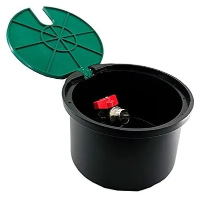 Image de Réservoir d'eau cylindrique avec couvercle rotatif et raccordement de 3/4 de pouce