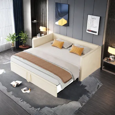 Zdjęcie produktu dla Rozkładana sofa – sofa z miejscem do spania – łóżko rozkładane – sofa dwuosobowa – rozkładana sofa – tkanina