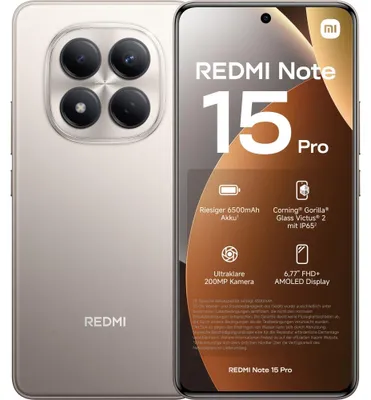 Image de Xiaomi Redmi Note 15 Pro 4G 256GB/8GB Dual SIM Gris Titane