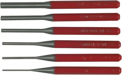 Produktbild von Satz von Splinttreibern (Durchtreiber) aus Chrom-Vanadium-Stahl, 6-teilig