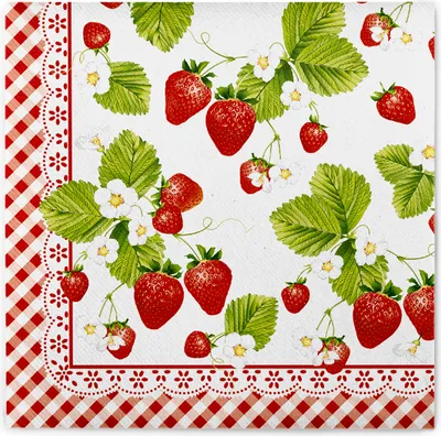 Produktbild von Airlaid Serviette Senga, 40 x 40 cm, 50 Stück - Mank - Waldfrüchte