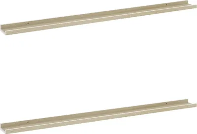 Produktbild von vidaXL Wandregale 2 Stk. Weiß und Sonoma-Eiche 115x9x3 cm