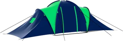 Obrázok produktu pre vidaXL Camping Tent 9 Persons Fabric Blue/Green