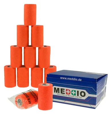 Produktbild von Haftbandagen 12 Stück - Fixierverband selbstklebend Bandage Größe+Farbe wählbar