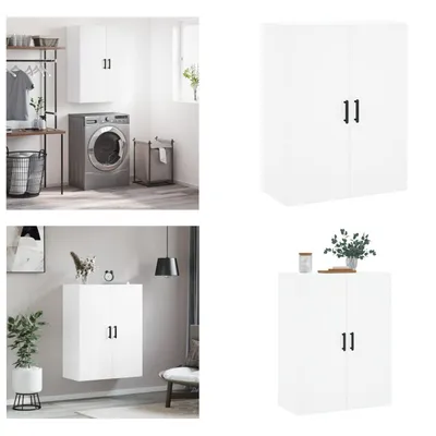 Image de vidaXL Armoire murale blanc 69,5x34x90 cm - Armoire murale - Armoires - Armoire de stockage