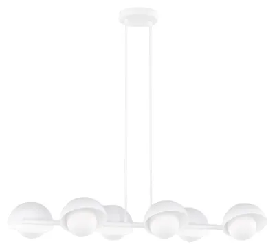 Obrázek produktu pro Závěsné svítidlo BOOM, bílé, 6xG9x15W, kov, rozměry: 120x88x32 cm, IP20, Emibig