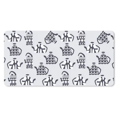 Produktbild von MuchoWow® Mauspad Mousepad Teekanne - Muster - Tee 60x30 cm - Mousepads - Maus Mat - Pad - Mausunterlage - Nachhaltig