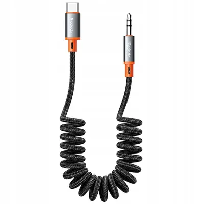 Produktbild von Mcdodo Kabel Typ-C Audiokabel 3,5mm Miniklinke 1,8 Meter Adapter HiFi Klinke Adapter USB-C, grau