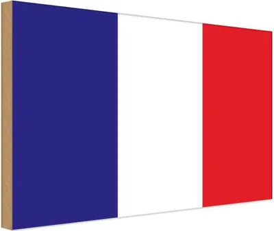 Zdjęcie produktu dla vianmo Drewniany znak 20x30 cm Frankreichs Flag of France