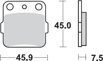 Immagine prodotto di Pastiglie Freno Kh84, Realizzate In Metallo Sintrato, Codice Oem: 11 (Sinterpro Racing), Per: Kawasaki: Kx 65-80-85-100, Honda: Trx 300-400 Ex