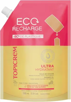 Image de TOPICREM UH Huile de douche recharge 1000ML