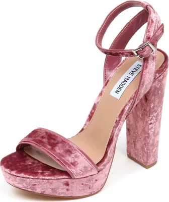 Immagine prodotto di F1018 sandalo donna velvet STEVE MADDEN INSOMNIA pink/mauve shoe woman