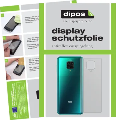 Produktbild von 6x Schutzfolie für Poco M2 Pro Rückseite matt Displayschutzfolie Folie Display Schutz dipos
