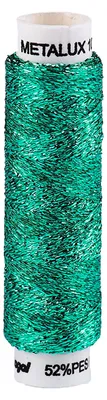 100m / 1 Spule Metallgarn Nähgarn metallic Faden Effekt Applikation türkisgrün