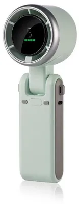 Immagine prodotto di Ventilatore da viaggio 3600 mAh - 3 in 1 - ricaricabile tramite USB - 5 velocità di ventilazione - da indossare al collo