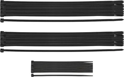 Obrázek produktu pro NEO TOOLS Nylonové stahovací pásky černé Sada 75 ks 2,5 x 100 mm, 4,4 x 200 mm, 4,8 x 200 mm - odolné proti UV záření